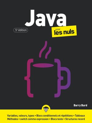 cover image of Java pour les Nuls, grand format, 5e éd